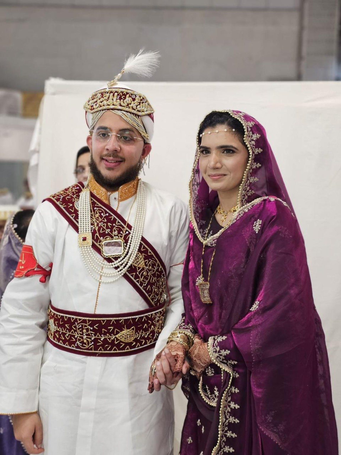 Mariya and Burhanuddin on their Nikah day